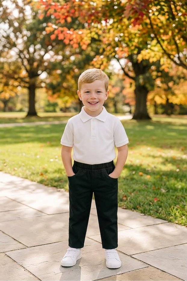 Children's Unisex Flexible Waist Elastic Chubby Pants School Daily Wear April 23 October 29 November 10 Show Outfit