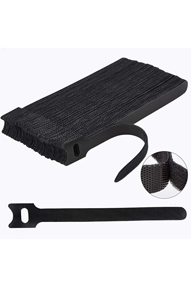 ® 50PC Reusable cable organisers, Adjustable velcro tapes with self adhesive, Wire/Cord cable