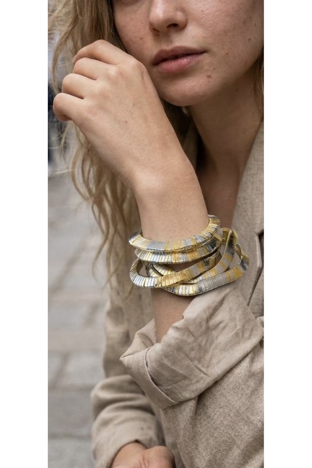 Muse 5-Piece Gold & Silver Bracelet Set