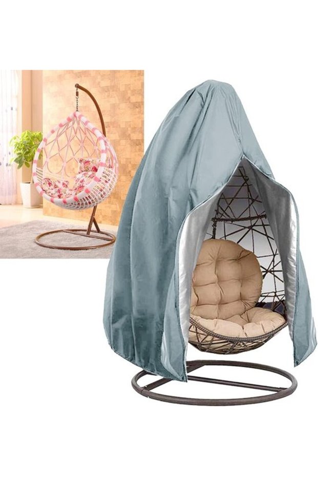 Egg-shaped chair cover - Hanging Rocking Protect outdoor furniture Waterproof and scratch-resistant Universal size Gray