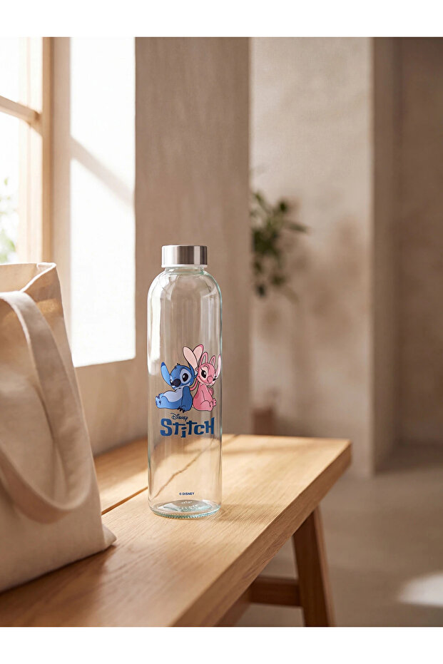 Lcw Home Mixed Stitch Printed Glass Flask 700 ml