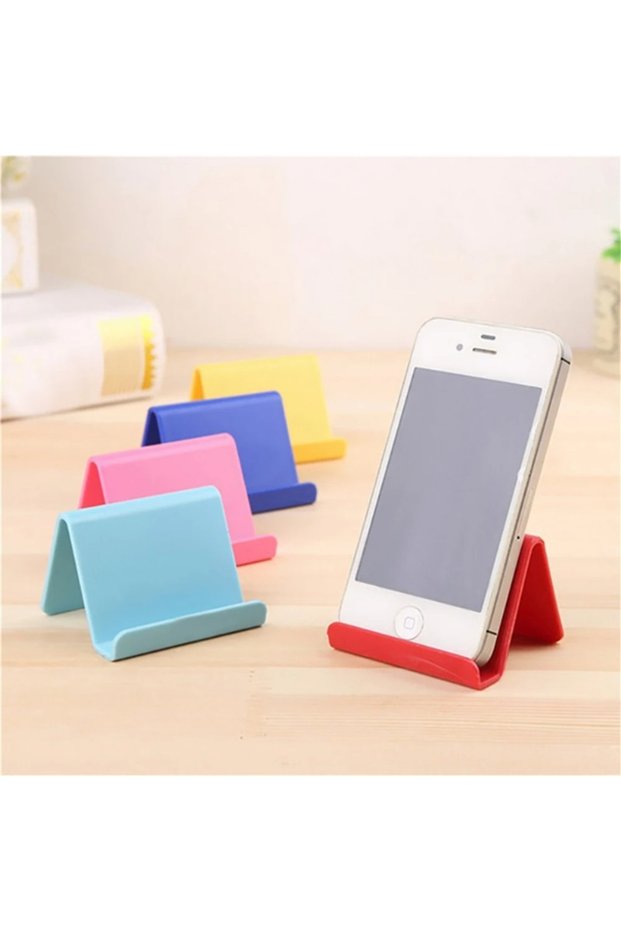 Random color Universal Mini Portable Kitchen Phone Holder Movable Lazy Bracket Plastic Stand for Cel