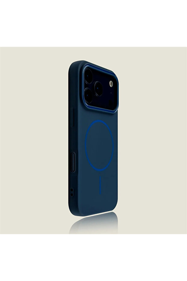 iPhone17 Pro Navy Blue Luxury Matte Magnetic For Magsafe Wireless Charge Soft TPU Case For iPhone 17