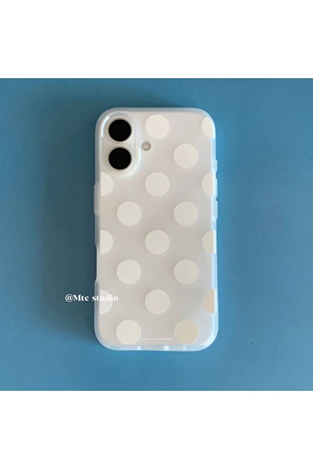 iPhone17 A Korean ins Large Polka Dots Y2K Summer Phone Case For iPhone 17 16 15 14 13 12 11 Pro XR