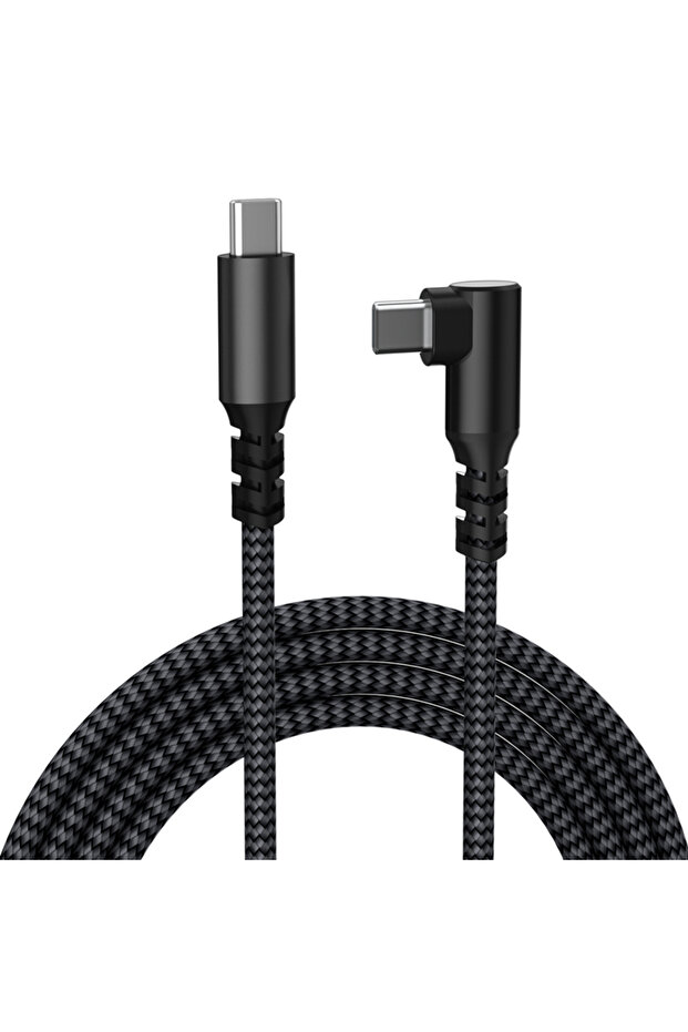2m Black Single bend 1PC 60W PD Fast Charging Cable 1M 2M 3M USB C Nylon Braided Data Cable for iPho