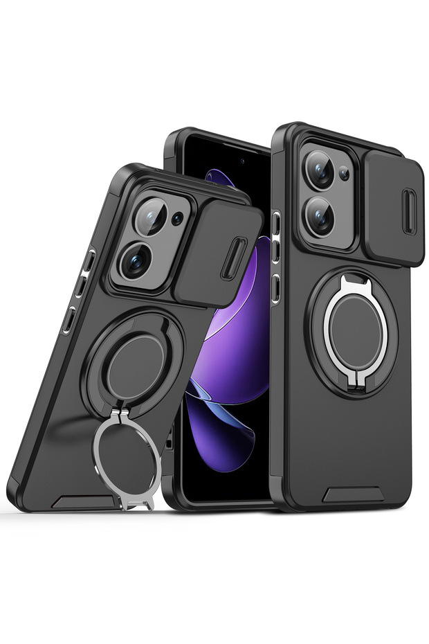 Redmi A7 Pro LK Black For Redmi A7 Case Redmi A7Pro Cover Redmi A7 Pro Magnetic Ring Armor Slide Ca