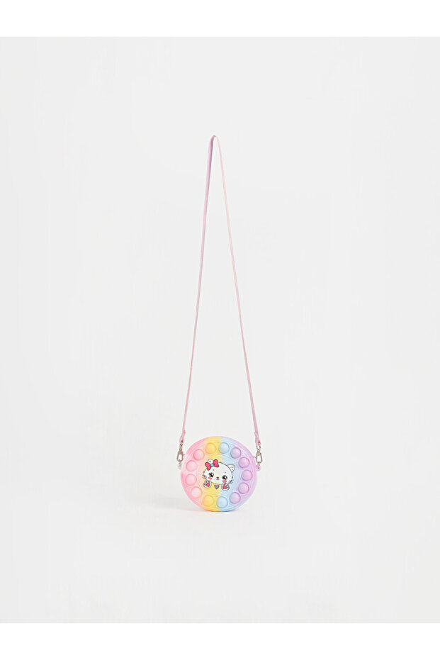 Girl's Shoulder Bag with Mixed Pop-It Figures