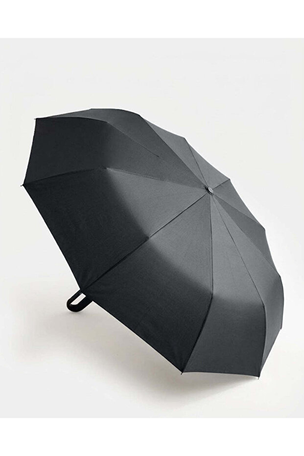 Black Tri-Fold Auto Open And Close Umbrella