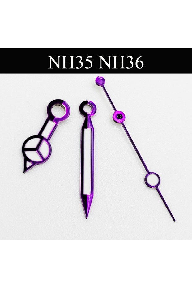 Hands 1 Purple Watch Hands Green Luminous Fit NH35 Miyota 8215 8205 821a ETA2824 2836 Watches Automa