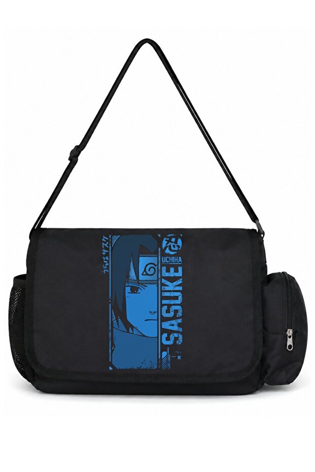 Sasuke Uchiha Naruto Anime Printed Unisex School, Sports, Office Multi-Purpose Messenger Bag