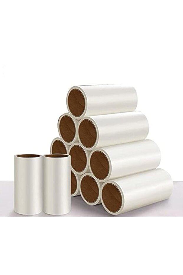 Zhong chen12 pcs lint roller refill 720-page tearable sticky fluff roller supplement paper core suitable for pet hair dust removal lint rollers replacement core(not including handle)