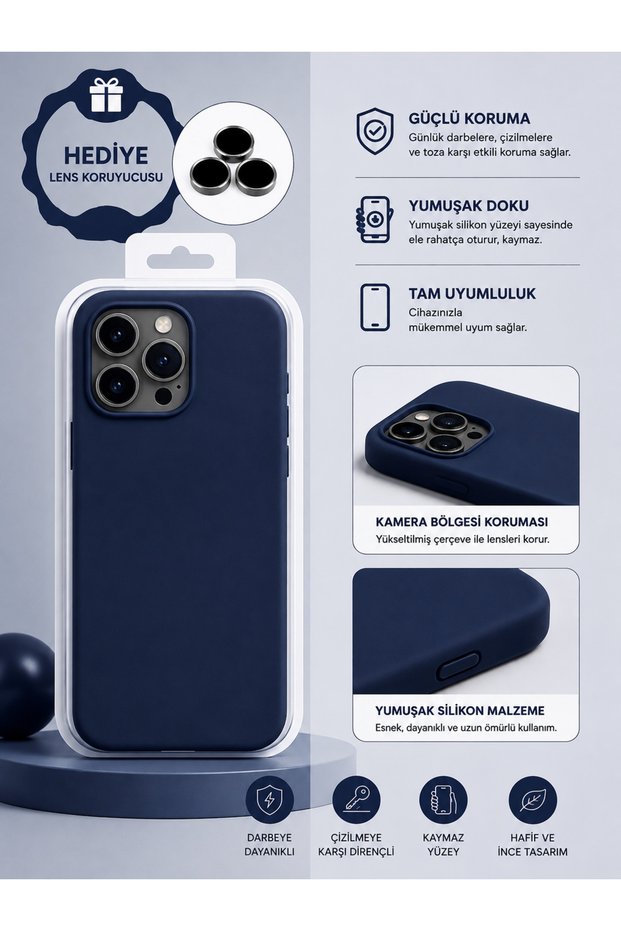 iPhone 17E (6.1 Inch) Compatible Velvet Interior Stain-Resistant Premium Launch Case with Special Box