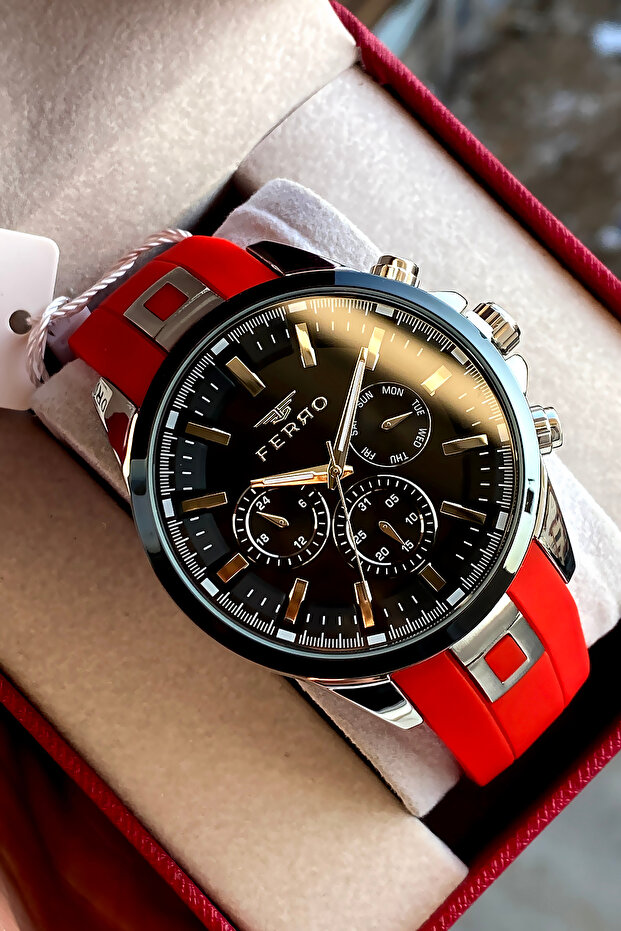 Men's wristwatch steel band 2 years warranty waterproof boxed