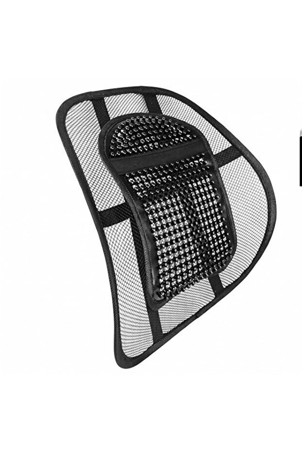 Car Seat Chair Massage Back Lumbar Support Mesh Ventilate Cushion Pad Black