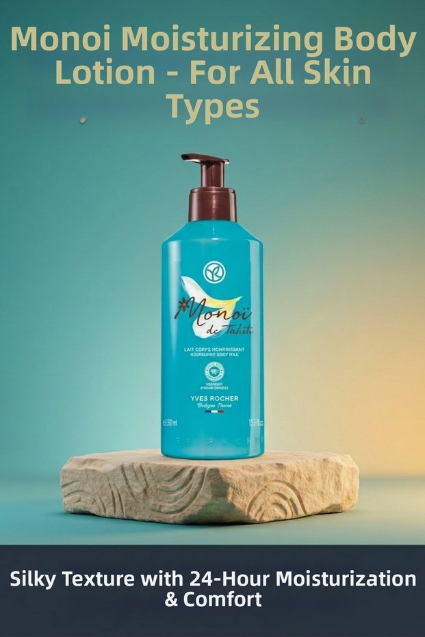 Monoi De Tahiti Moisturizing Body Lotion for All Skin Types 390 ml Vegan