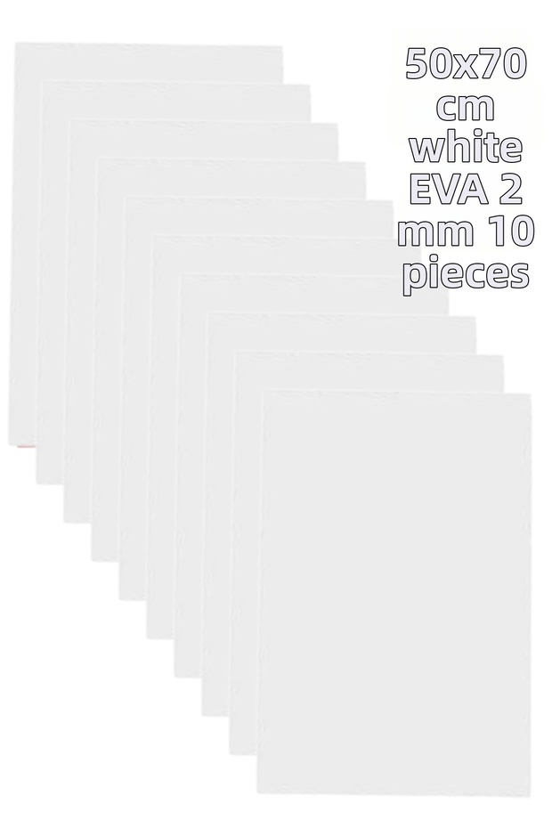 50X70 cm White Eva 2 mm 10 Pieces