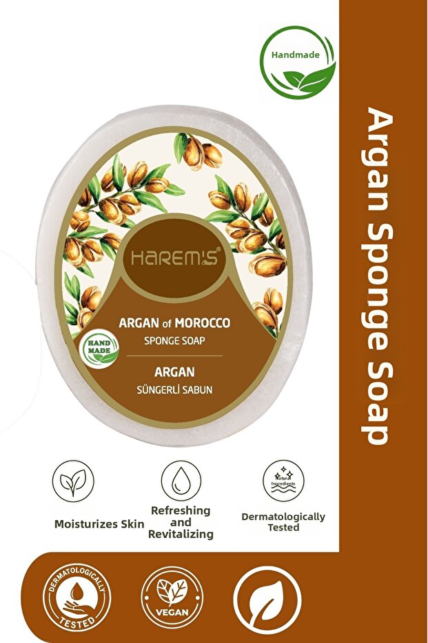 Harems Argan Sponge Soap 120 g