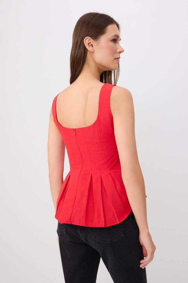Kırmızı Bluz TWOSS26BZ00992 - 4