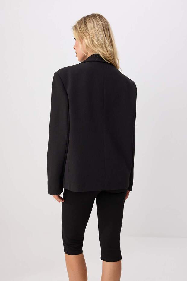Siyah Blazer Ceket TWOSS26BC00058 - 4
