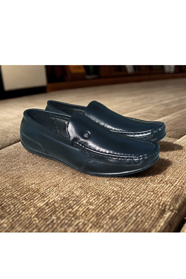 Loafer Shoes Genuine Leather Black