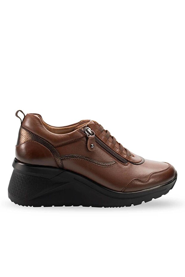 Zeyem 27913 Black Genuine Leather Padding Women's Shoes