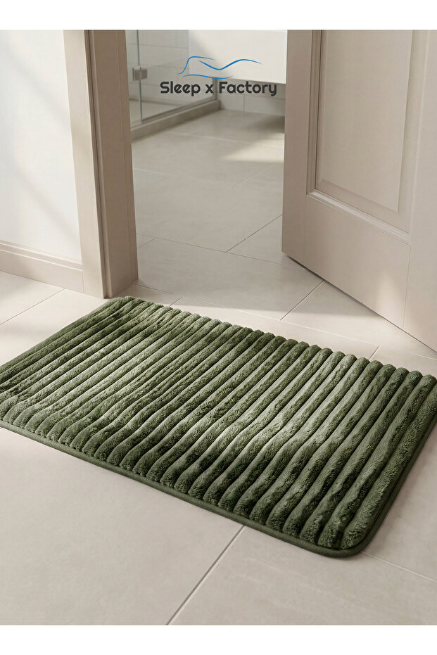 Memory Foam Bath Mat 46×70 cm – Ultra Soft Absorbent Bathroom Rug – Quick Dry Polyester Bath Carpet