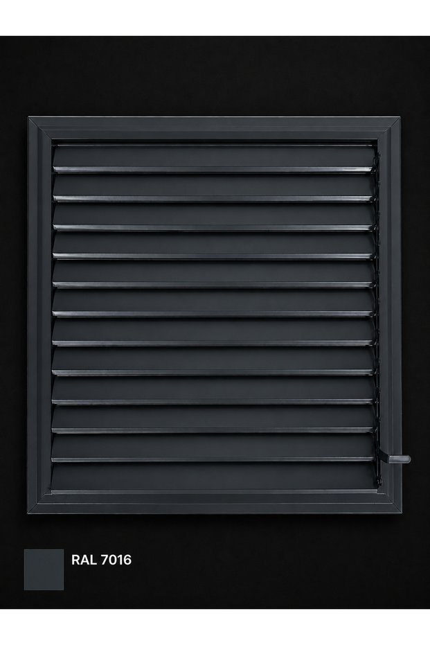 55X55 Anthracite Gray Aluminum Bathroom Screen