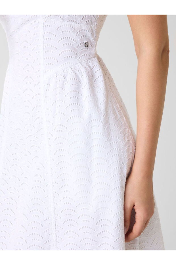 Eyelets midi dress - 4