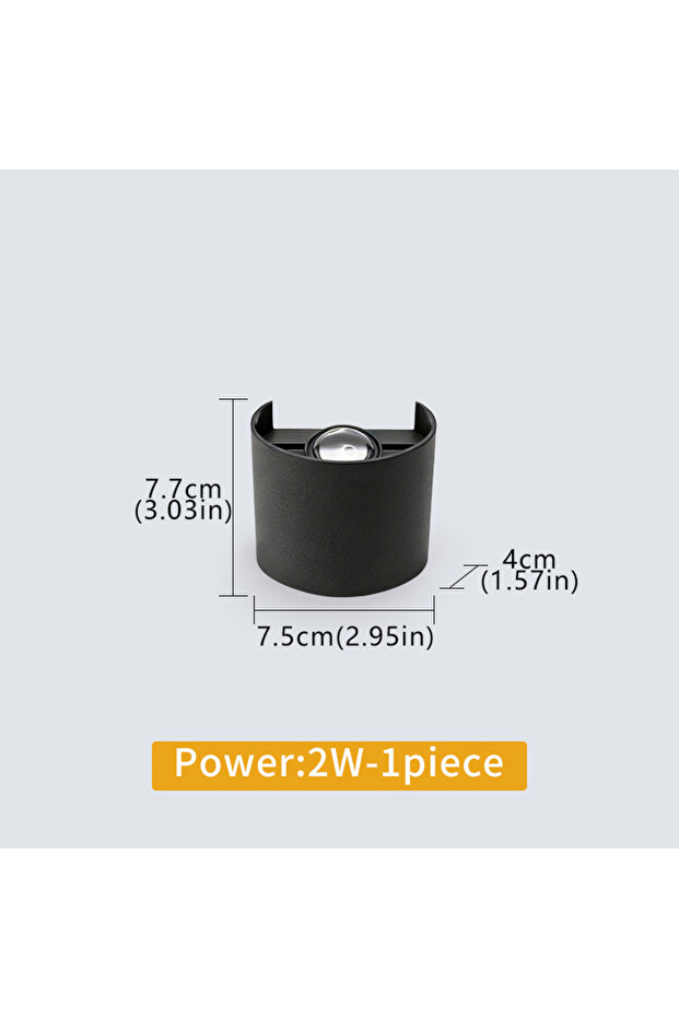 Cool White 2W LED Wall Light Waterproof Outdoor Indoor Lighting IP65 AC86-265V 2w 4w for Garden Stai