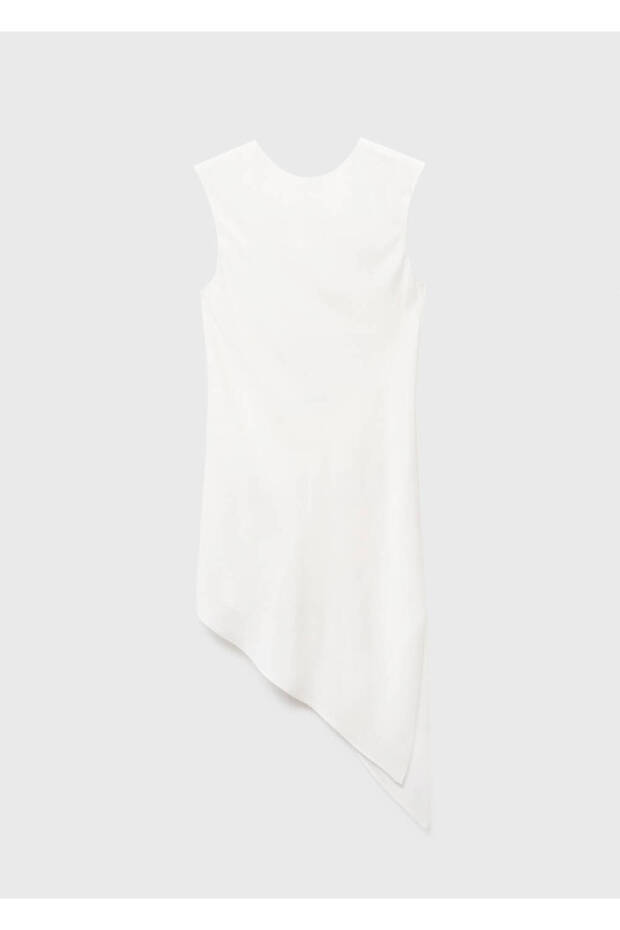 Asymmetrische Satinbluse - 3