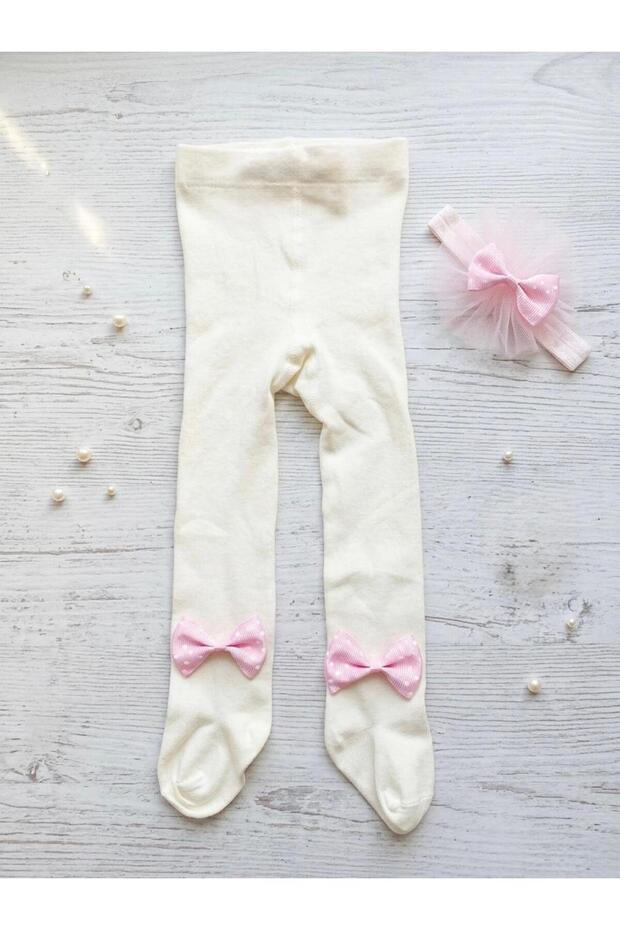Banadana Pantyhose Set of 2 Baby Girl & Child Cotton Solid Color Pantyhose Newborn Hospital Release Mevlütlük