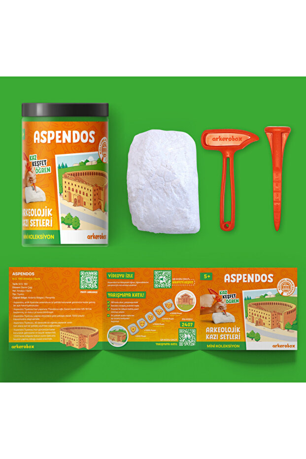 - Mini set arheologic educational si puzzle 3D, Aspendos - 3