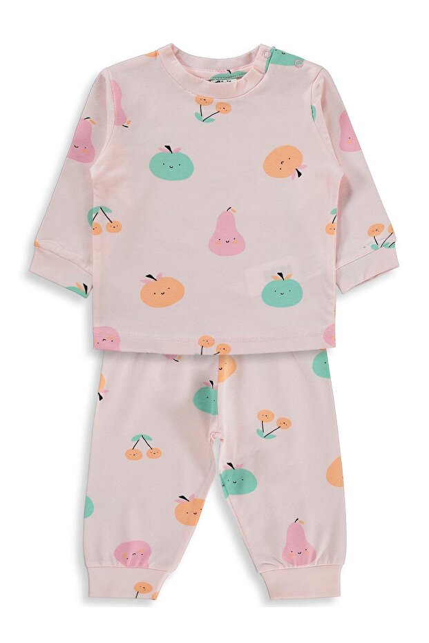Meyve Empirme 6-18 Months Pajama Set - Pink