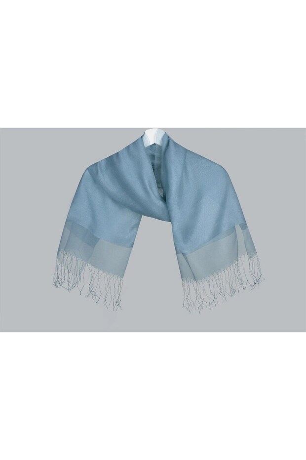 Silk Double Layer Tulle Shawl - 2