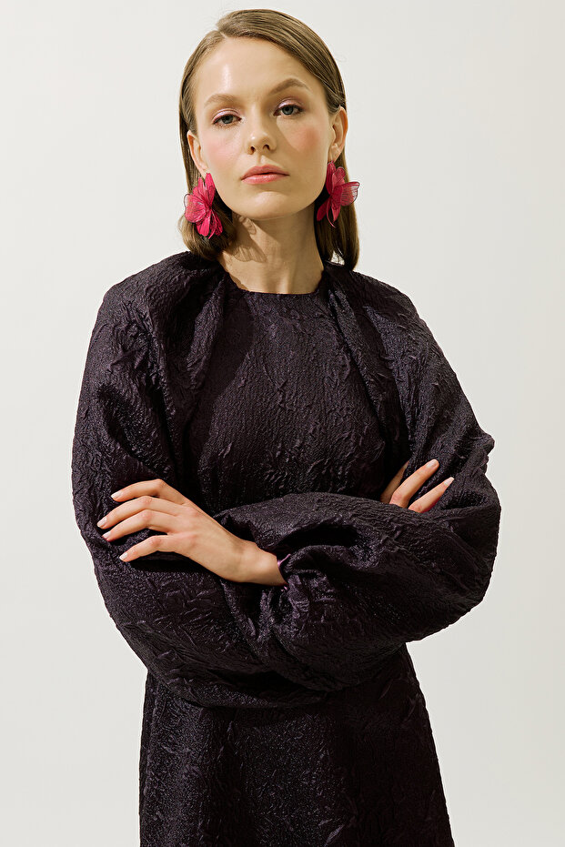 JAKAR organza estélyi ruha, lila - 7