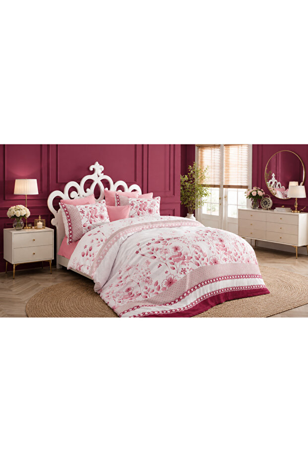 Sudenaz Ranforce 100% Cotton Double Duvet Cover Set