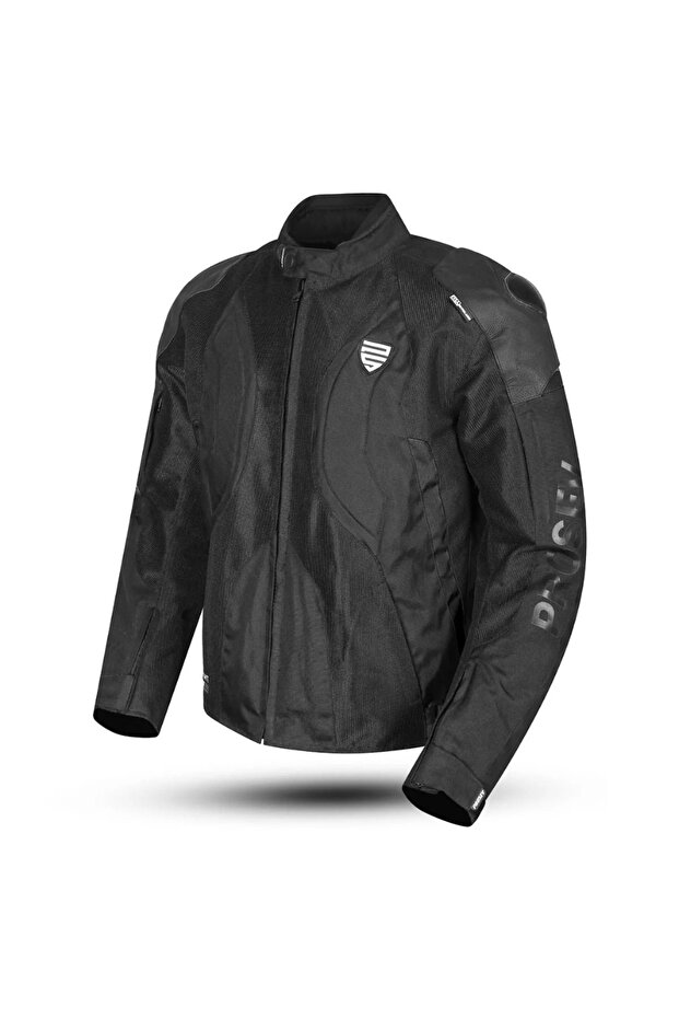 Motorcycle Jacket Full Protection Titanium 4 Seasons Maxdura Model Jacket Black