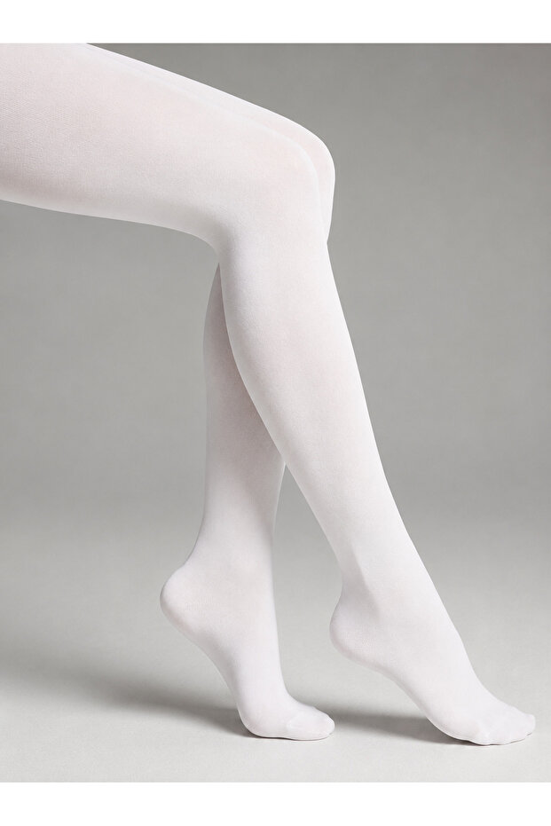 Women's Opaque Pantyhose 50 Dn Run-Resistant Combed Cotton Pantyhose