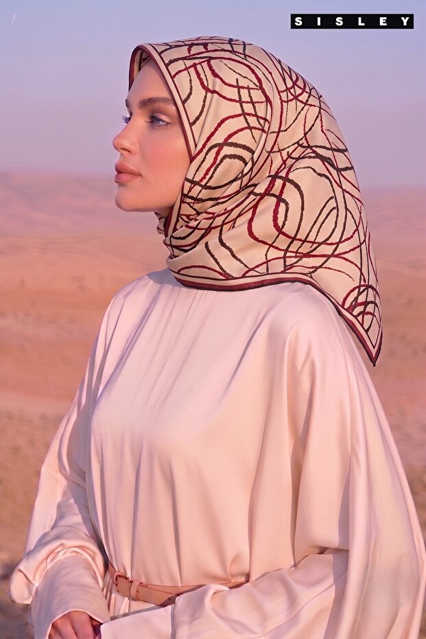 Silk Tivil Scarf-2028-90*90