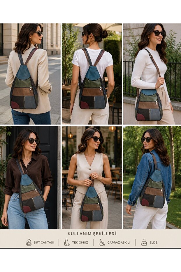 Genuine Leather Women's Backpack (40cm X 26cm X 17cm)