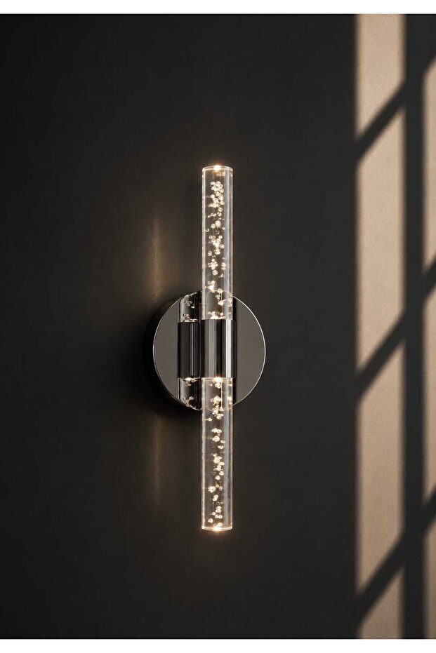 مصباح حائط LED بتصميم عصري من Bubbleflux مقاس 31 سم - مصباح حائط - رمادي أنثراسايت - كهربائي - ضوء النهار