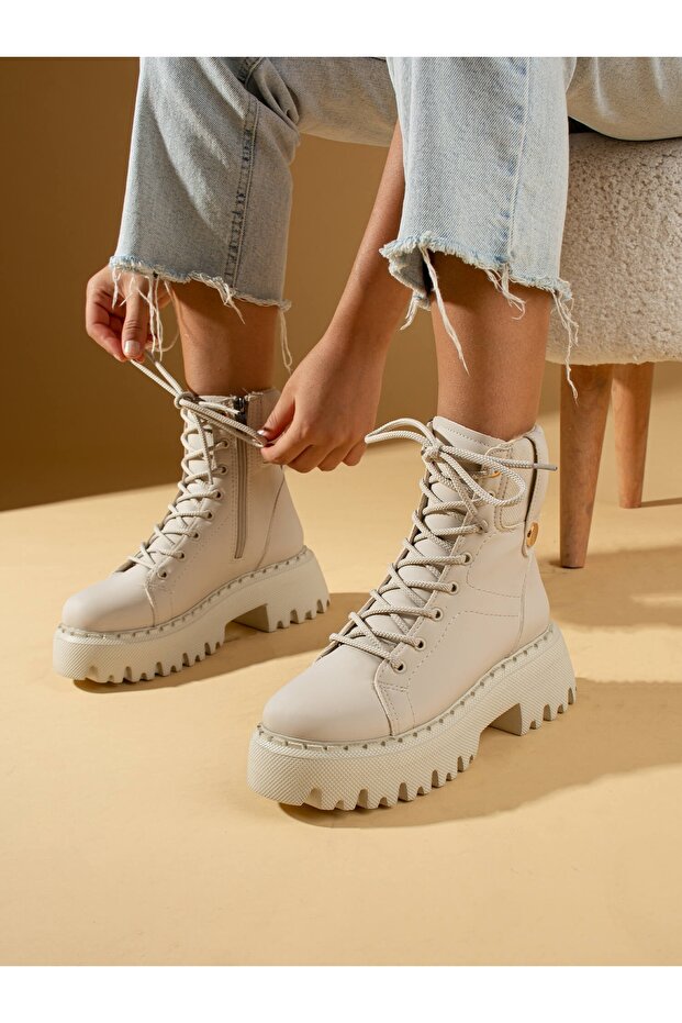 Pamela Ecru Women's Boots