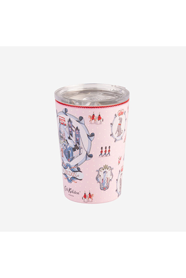London Pink Stainless Steel Mug 375 ml