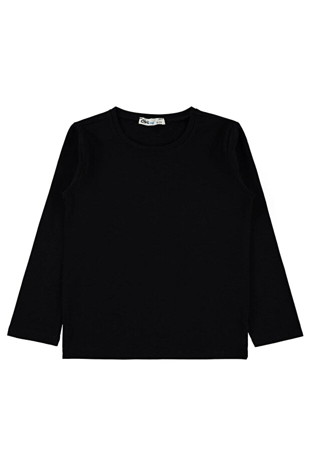 Boy's Sweatshirt 6-9 Years Black