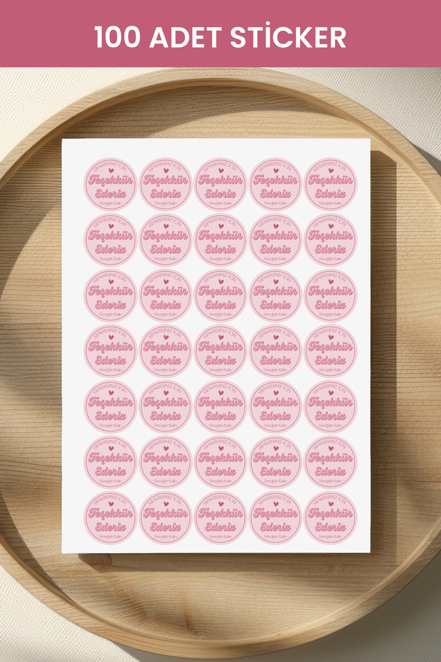 100Pcs Thank You Stickers Packaging Shipping Sticker Pyt0Kstk146