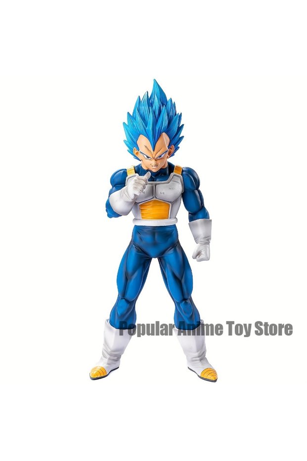 Bandai No retail box Vegeta 11in/28cm Anime Dragon Ball Z Vegeta Figure PVC Super Saiyan Blue Action