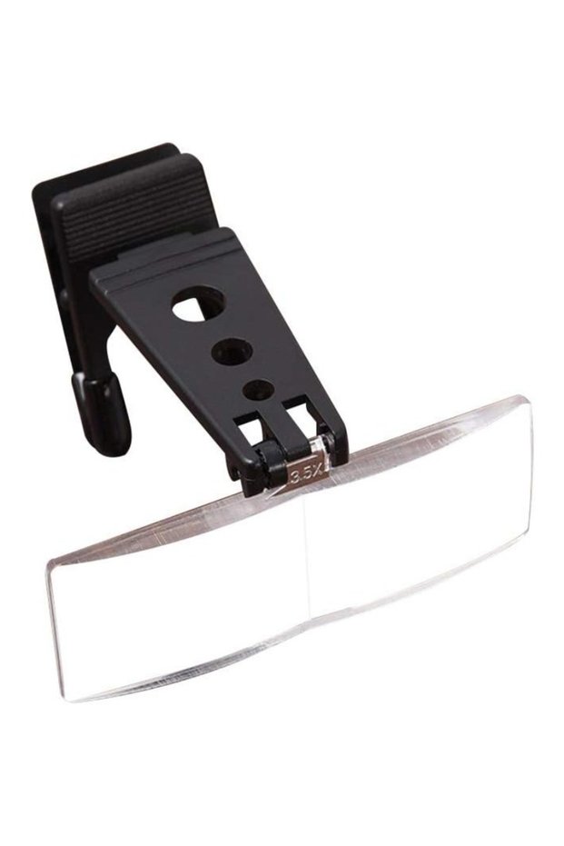 Black 2025 New LED Magnifier Hands Free Adjustable Magnifying Glass Light Spec Glasses Eyelash Exten