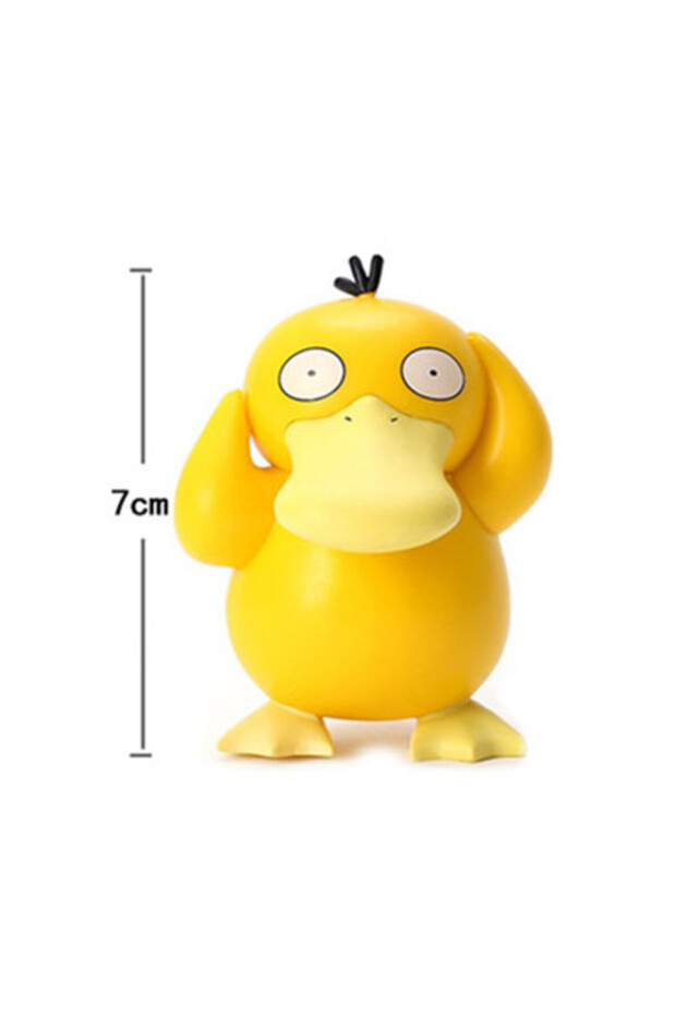 دمية بوكيمون أنمي Psyduck بطول 5-8 سم على شكل بيكاتشو تشارمندر سكويرتل بولباسور Psyduck دمية لطيفة للحيوانات الأليفة