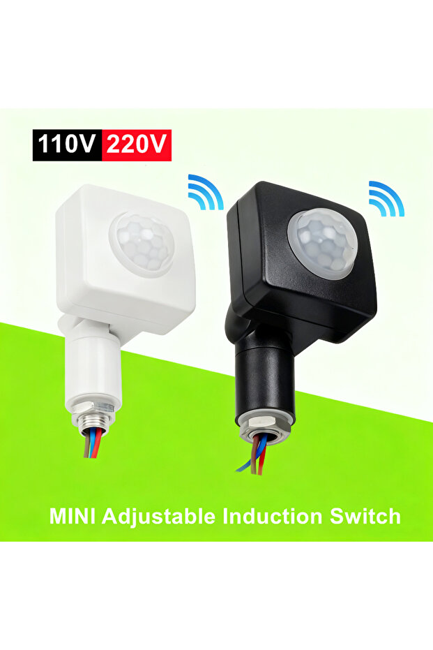 قطعتان (موصى بهما) أسود 220 فولت، قطعتان AC220V 110V مستشعر حركة بشري للمنزل الذكي، مستشعر حركة PIR