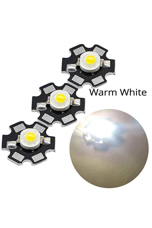 3W Warm White 3000K 10X 20mm 3V 1W 3W High Power Chip Light Bead White Red Blue Green Led Beads Emit